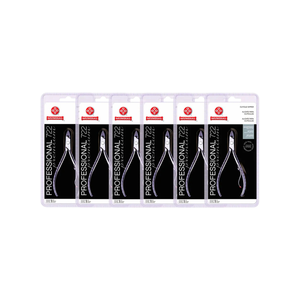Kit 6 Alicates de Cutículas 722 premium inox