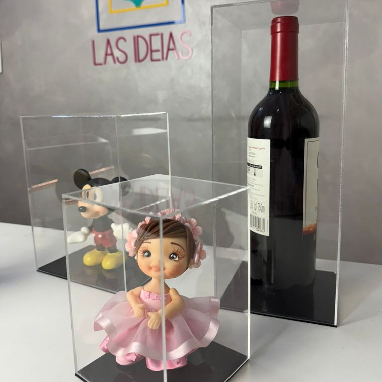 Caixa Expositora Em Acrílico 2mm Ideal Para Bonecos Esculturas