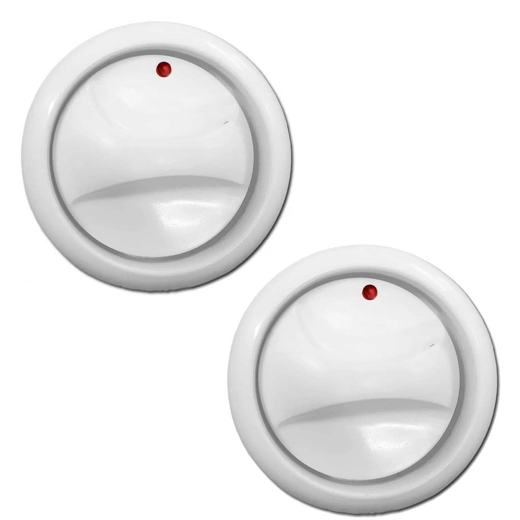 Kit 2 Botão Manipulo Para Fogão Dako Magister Cano Longo Com Aro