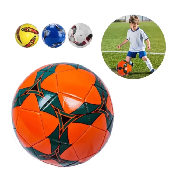 Bola Futebol de Campo /Quadra Colorido Tamanho Oficial Costurada Número 5 couro sintético