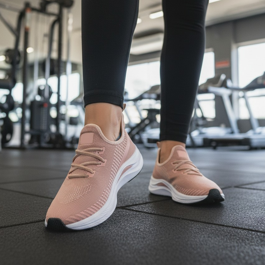 Tênis Branco Esportivo Feminino Confortável Estiloso Resistente Treino Trabalho Academia