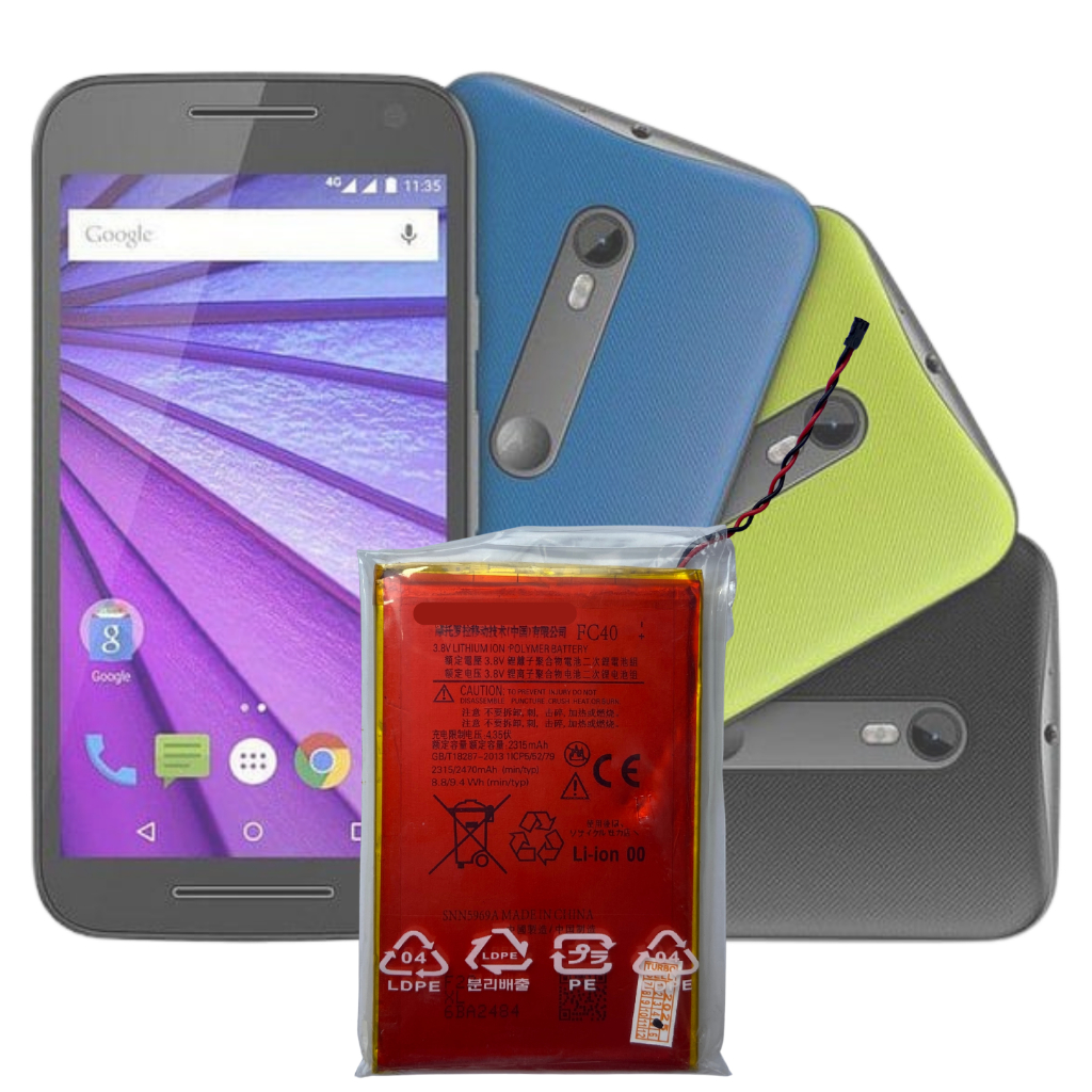 Bateria FC40 Original (3000 mAh) | Moto G7 Play / Moto G8 Play | Reposição Segura