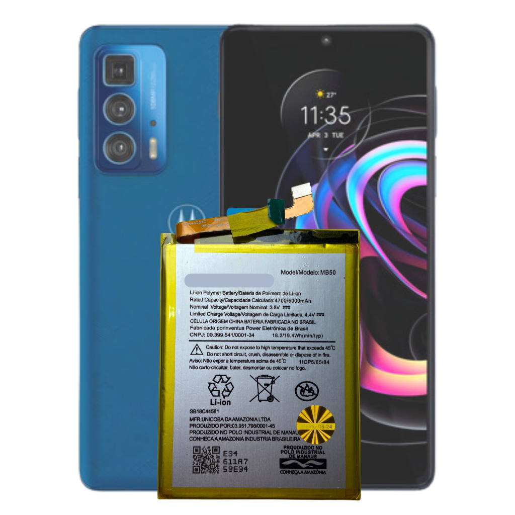 Bateria MB50 Original (5000 mAh) | Moto G7 Power / Moto G8 Power | Alta Autonomia