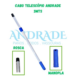 CABO EXTENSOR TELESCOPIO ANDRADE- ESCOLHA SEU TAMANHO em Oferta na Shopee