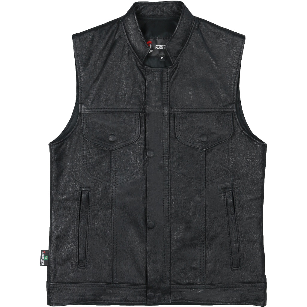 Colete Feminino Mod. Sons of Anarchy First Racer 100% Couro Bovino