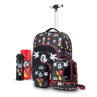 Kit Mochila Rodinha Lancheira Estojo Garrafa Disney Escolar Infantil em Oferta na Shopee