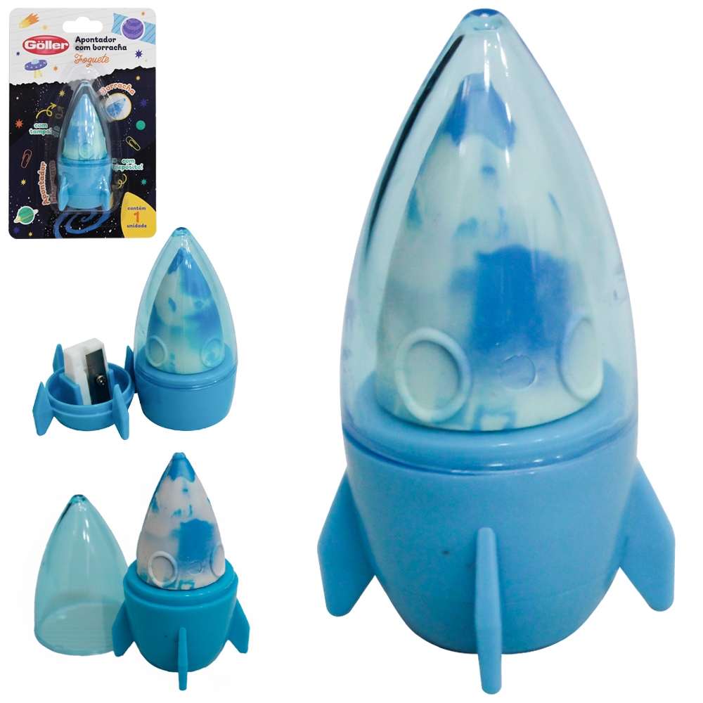 APONTADOR COM DEPOSITO E BORRACHA FOGUETE Código 4426608 em Oferta na Shopee