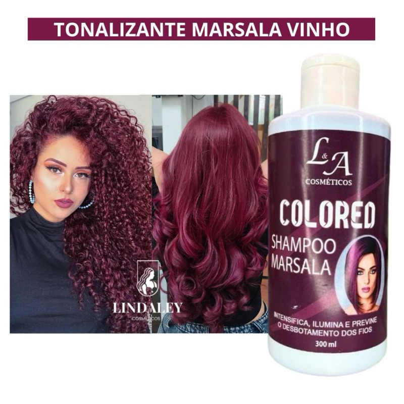 Shampoo Escurecedor Cabelos Brancos Tonalizante Colored 300ml Efeito 100% Natural Super Resultado