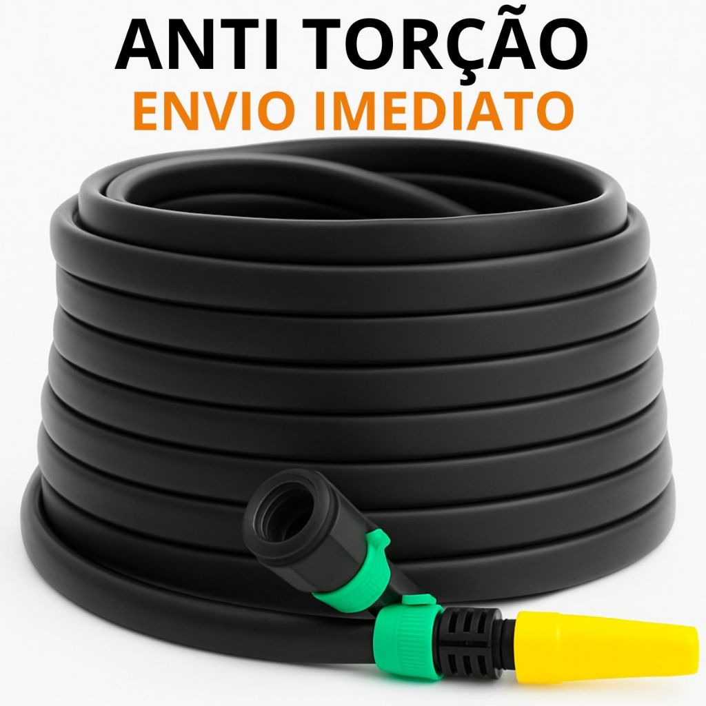 Mangueira de Jardim Forte Anti Torção Que Não Dobra Reforçada 5/10/15/20/25/30/35 e 50 Metros