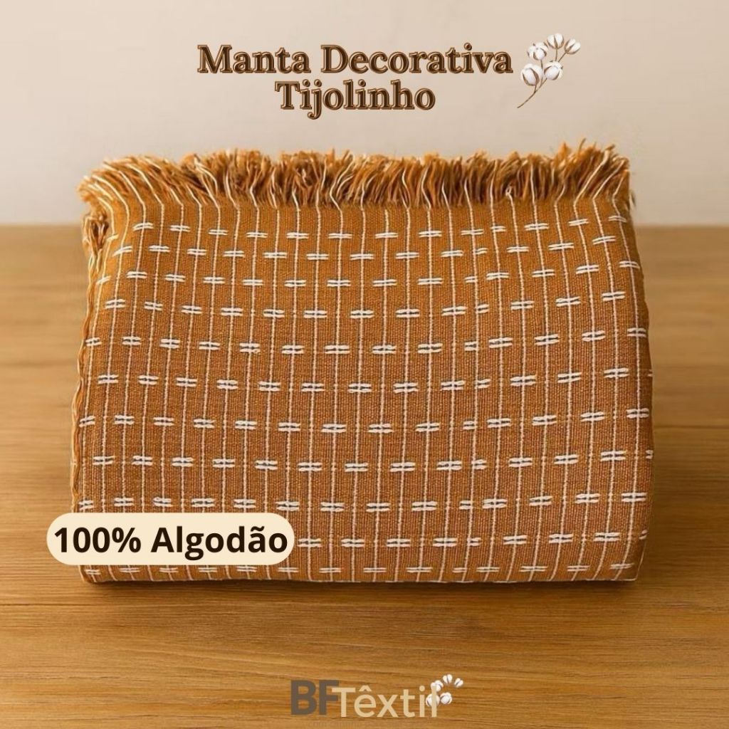 Manta para Sofá Grande 2,40m x1,80m Decorativa Premium Algodão Capa Protetora Grande