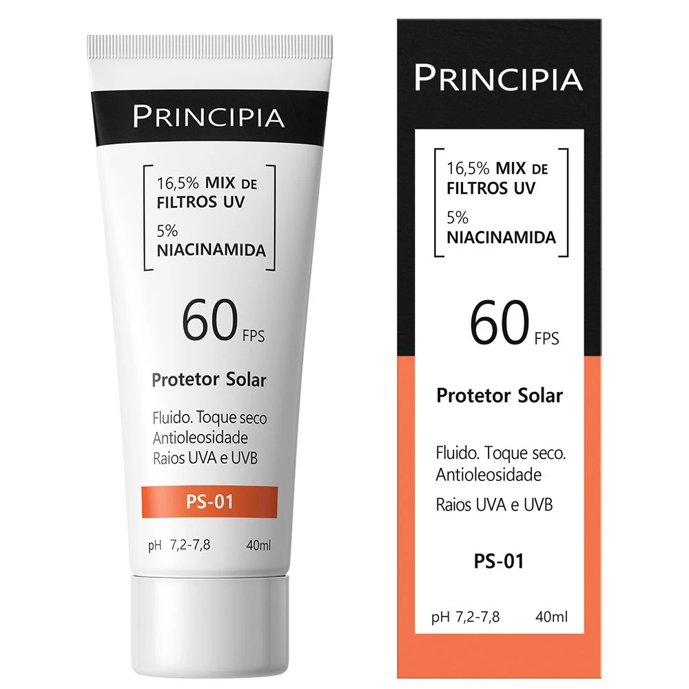 Protetor Solar Facial PS-01 FPS 60 Principia — imagem 1