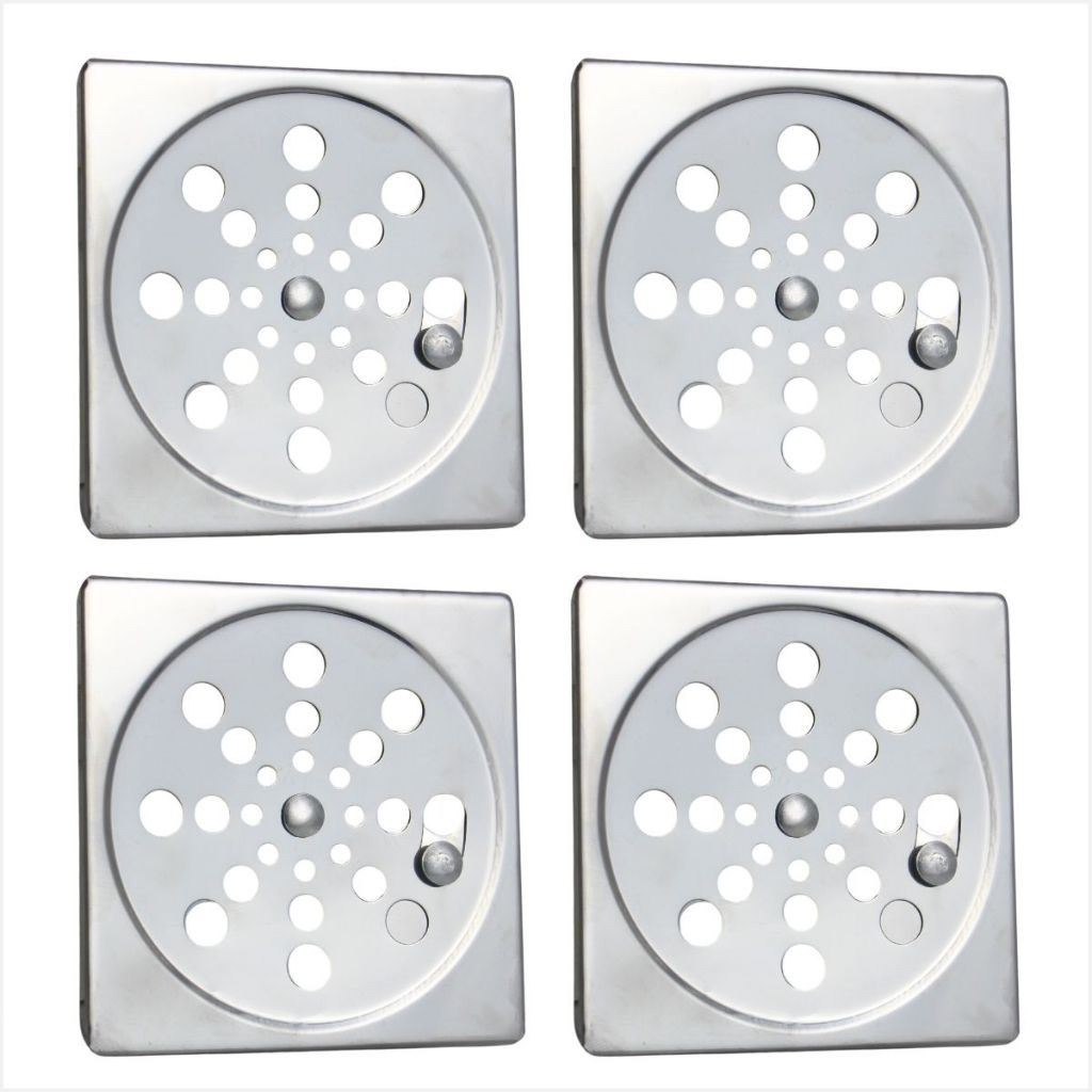 kit 04 Pçs Tampa Ralo Grelha Quadrada Com Fecho Abre Fecha em Oferta na Shopee