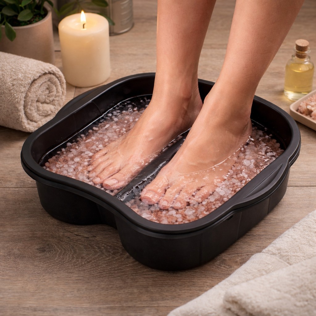 Bacia Escalda Pés com Massagem Relaxante