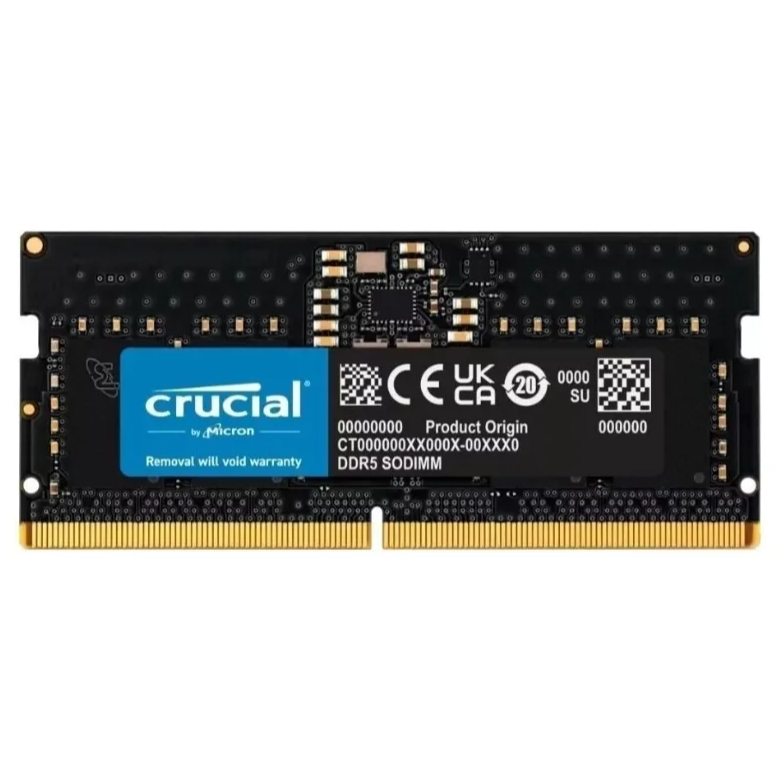 Memória RAM Crucial Ddr5 16GB 4800 mhz Sodimm CT16G52c42s5 Crucial