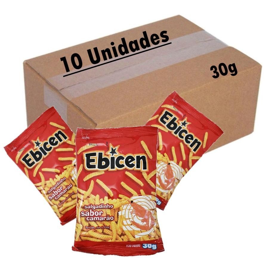 Salgadinho Ebicen Camarão 10x30gr