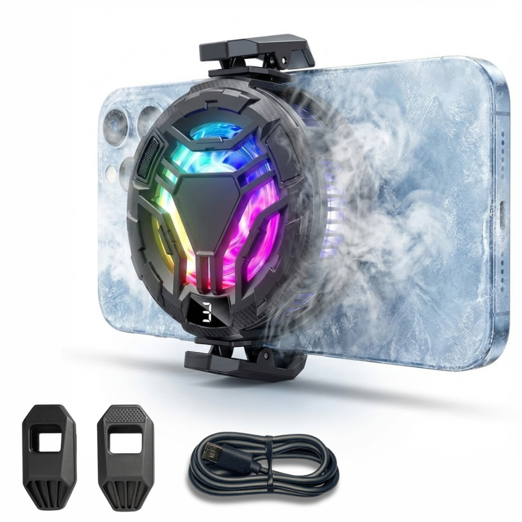 Culer pra celular Gamer RGB Resfriador Cooler para Mobile Placa Peltier  LED