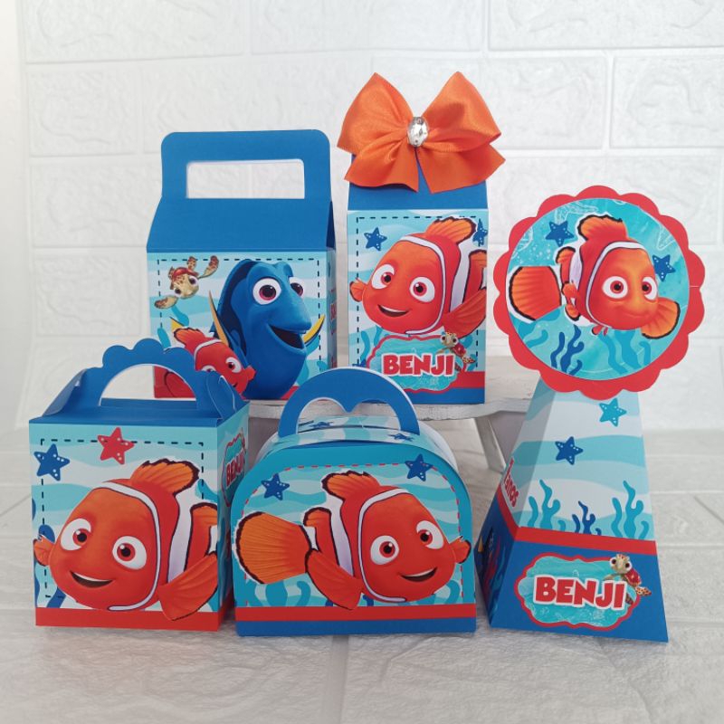 kit festa procurando nemo/ Caixas personalizadas procurando nemo/ lembrancinhas per