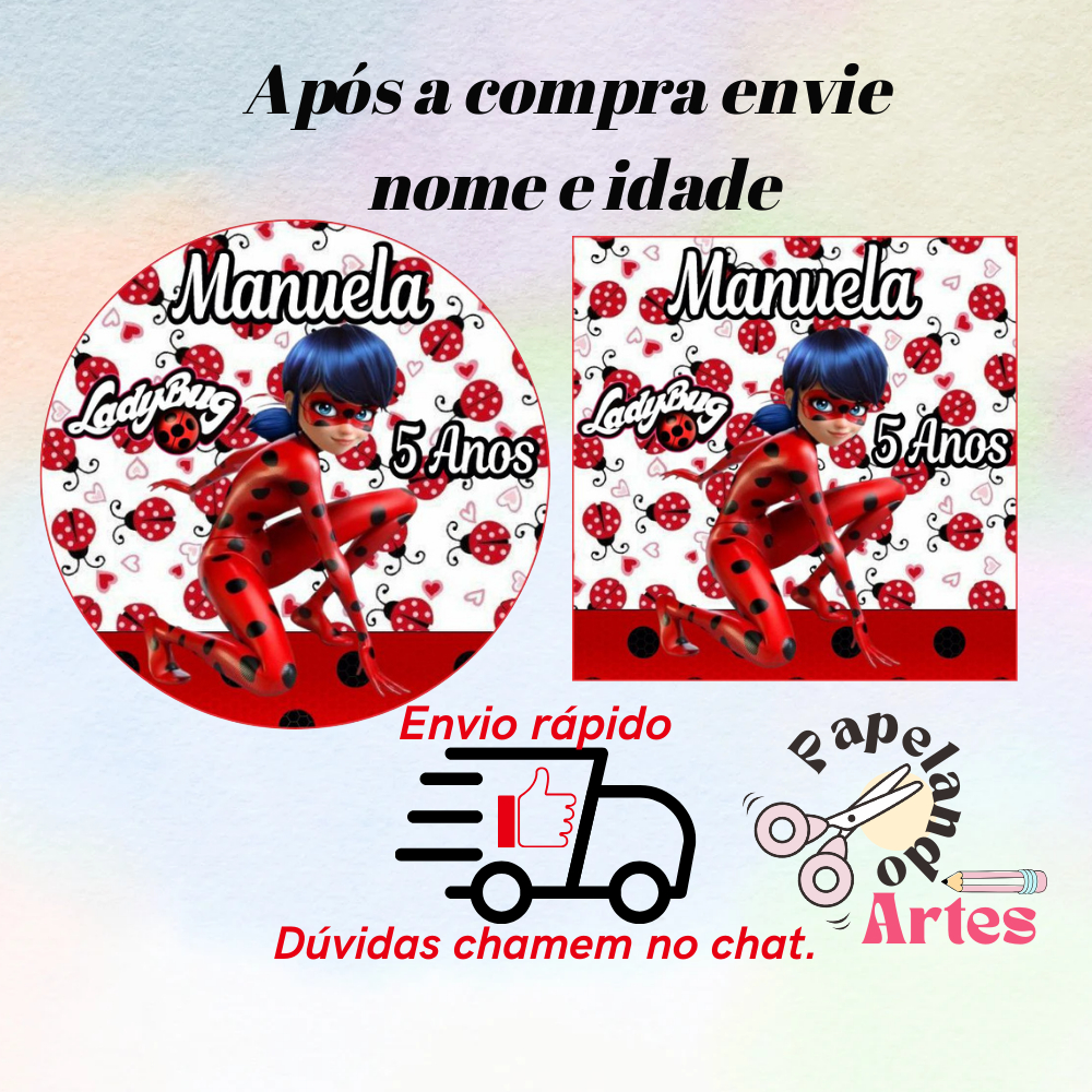 Adesivos Personalizados Ladybug: Onde Comprar | BuscaProdutos