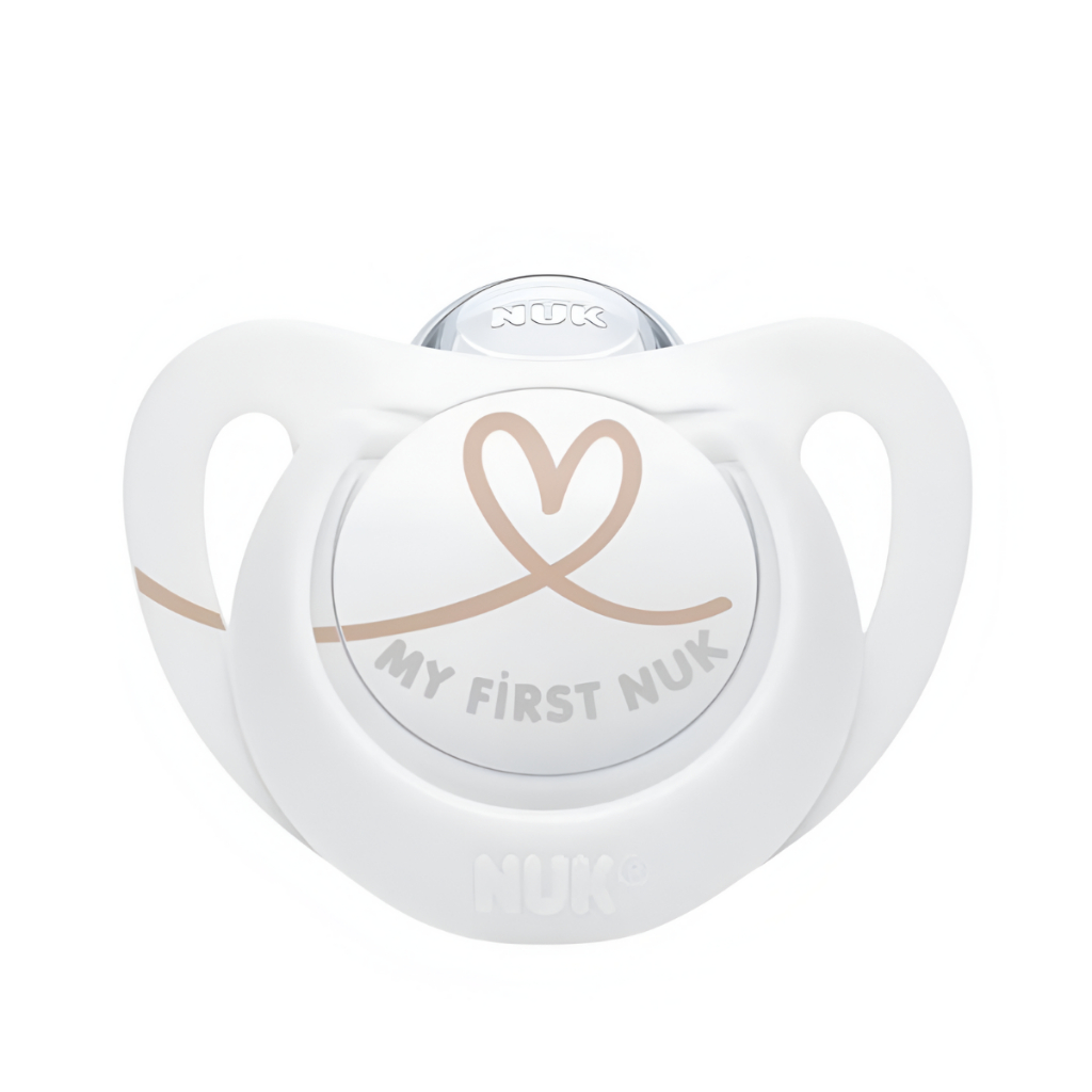 Chupeta My First Nuk Star Bico Ortodôntico Silicone Estojo Esterilizável Neutra Recém Nascido 0-2m