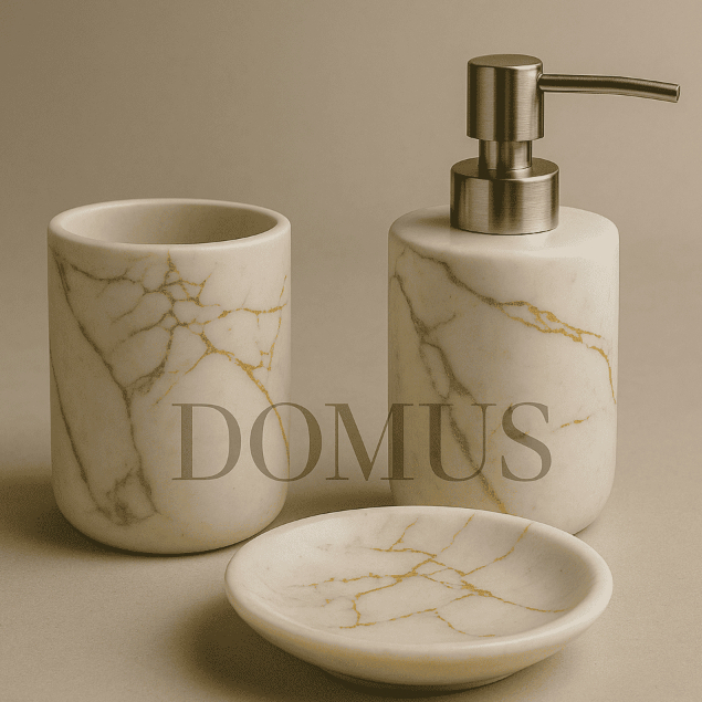 Conjunto 2/3 Peças Banheiro Ceramica/Porcelana Lavabo Com Porta Sabonete Liquido Porta Escova em Oferta na Shopee