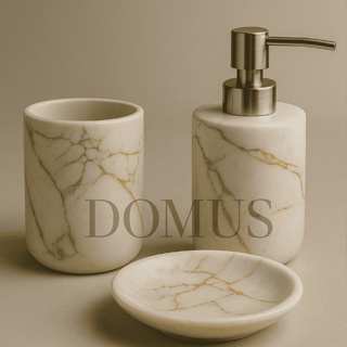 Conjunto 2/3 Peças Banheiro Ceramica/Porcelana Lavabo Com Porta Sabonete Liquido Porta Escova em Oferta na Shopee