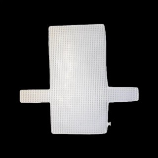 KIT 3UN TELAS PLÁSTICAS MALHA CHENILLE PARA BOLSA 36X38CM - BRANCO em Oferta na Shopee