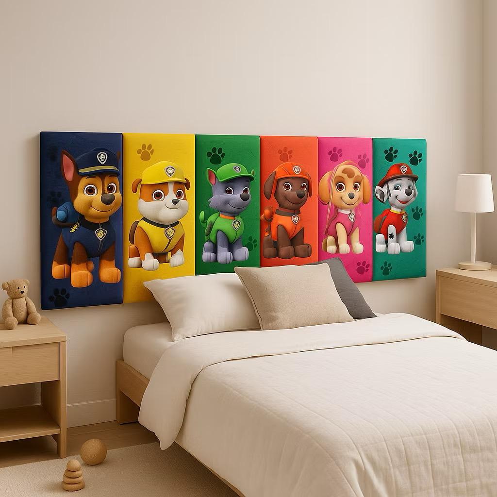 Cabeceira Infantil Estampada Decorativa de Cama Box Queen Casal Modular Auto Colante em Oferta na Shopee