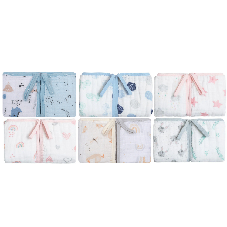 Paninho De Boca Papi Soft Com Prendedor De Chupeta Estampado 40Cm X 40Cm 02 Un 1538