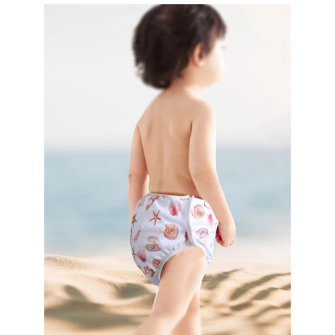 Fralda capa calça proteção para natação bebê ecológica sunga lavável