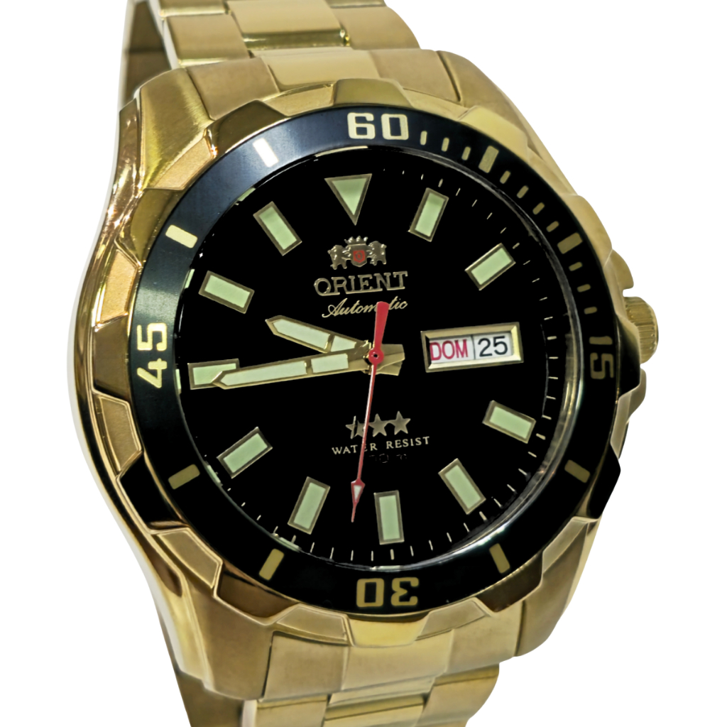 Relógio Orient Automático Masculino Dourado 469GP078NH P1KX