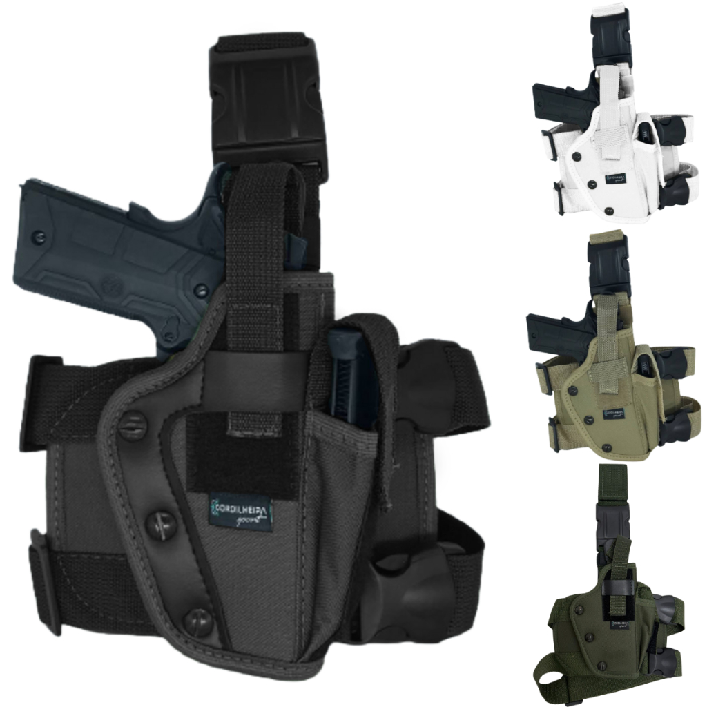 Coldres Canhotos/Destros Robocop - Branco, Verde, Preto e Tan -  Ajustável - Tático/Combate/Militar em Oferta na Shopee