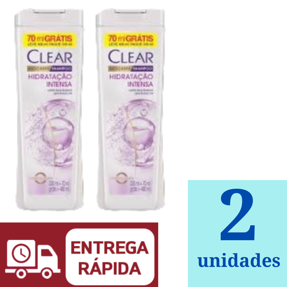 Shampoo Clear Women Hidratação Intensa 400ml Kit 2