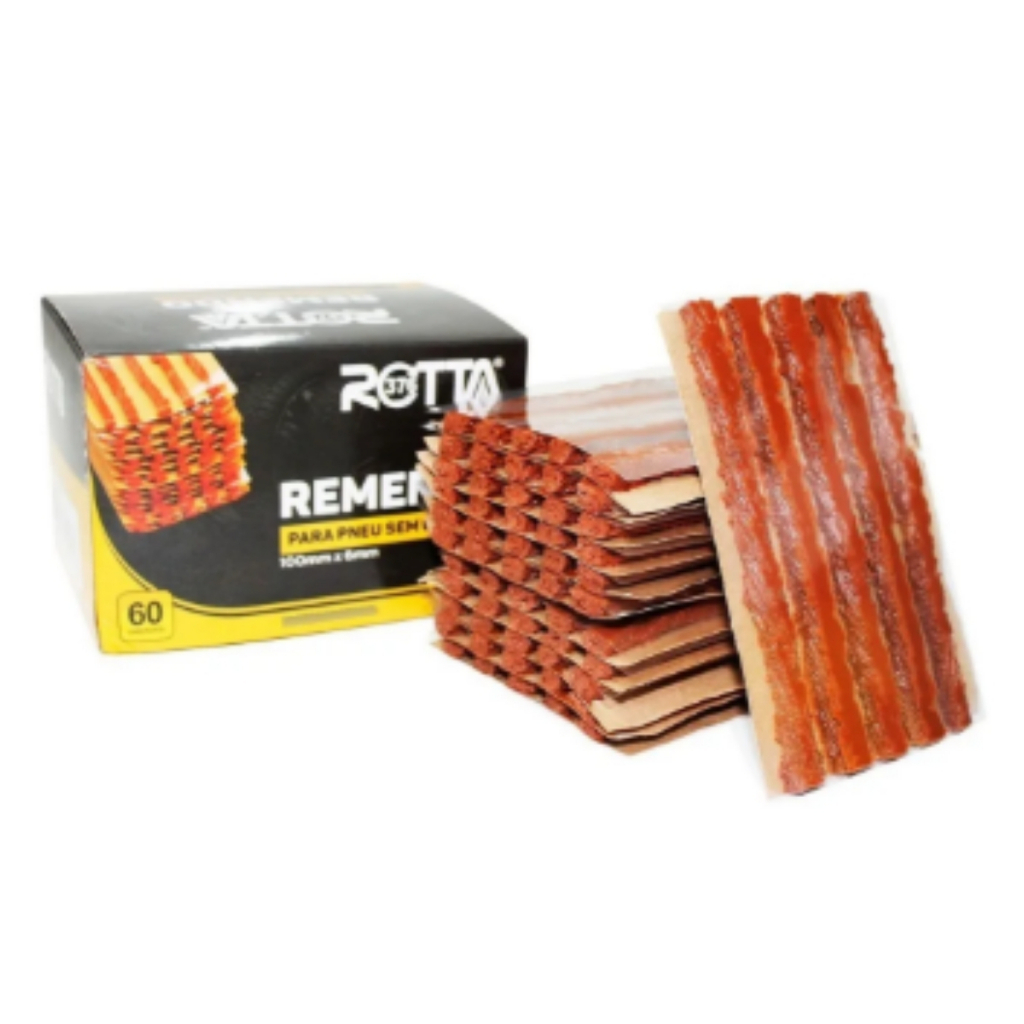 Refil Para Remendo De Pneus sem camara - Rotta376 Carro Caixa 60 Und em Oferta na Shopee