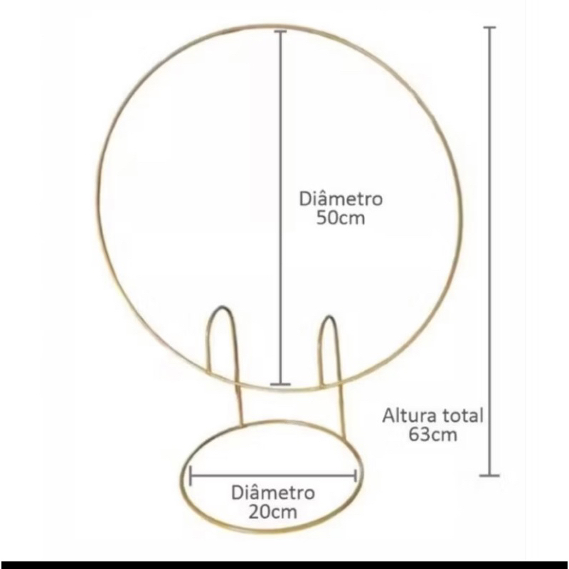 arco de mesa painel suporte 50x50 em Oferta na Shopee