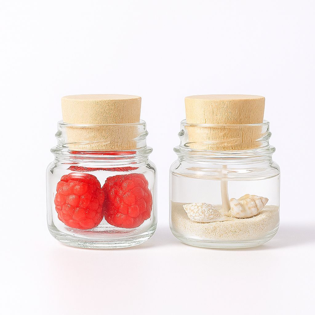 Imagem 20 Potinho de Vidro 40 ml c/ Tampa PINUS - P/ Velas aromáticas, Lembrancinhas, Brindes So