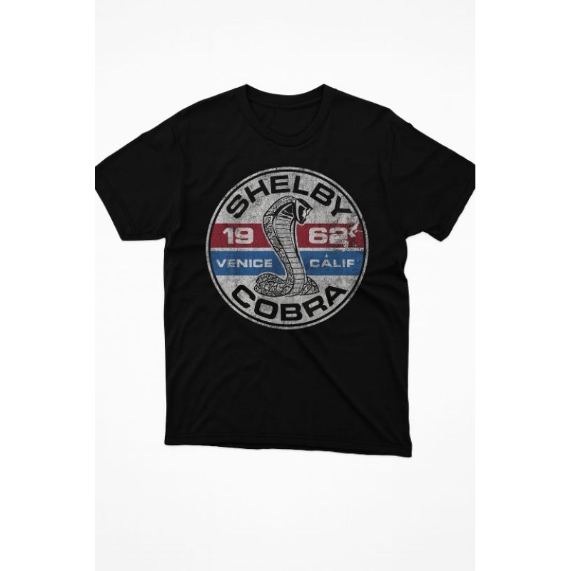 Camiseta estampada Shelby Cobra automóvel automobilismo unissex manga curta malha leve casual streetwear gola redonda.