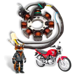 ESTATOR YAMAHA YBR FACTOR XTZ 125 06-10 C/ BOBINA PULSO