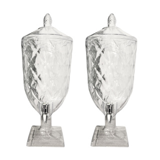 Kit 02 Suqueiras 4,5L Cristal Acrílico Resistente a Riscos - Super Promoção!!! Envio Rápido em Oferta na Shopee