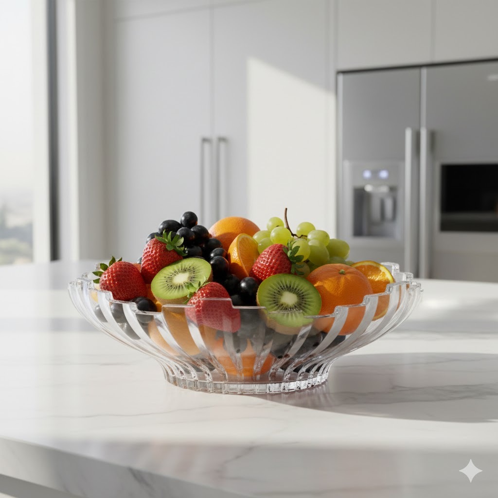 Fruteira Milan Vidro Clear 1,9l - Em Casa Tem em Oferta na Shopee