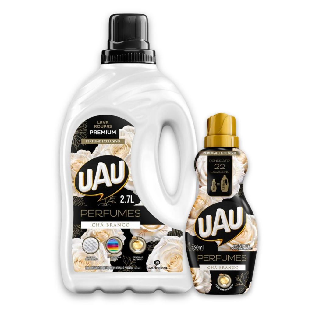 Kits Lava Roupas e Amaciante UAU em Oferta na Shopee