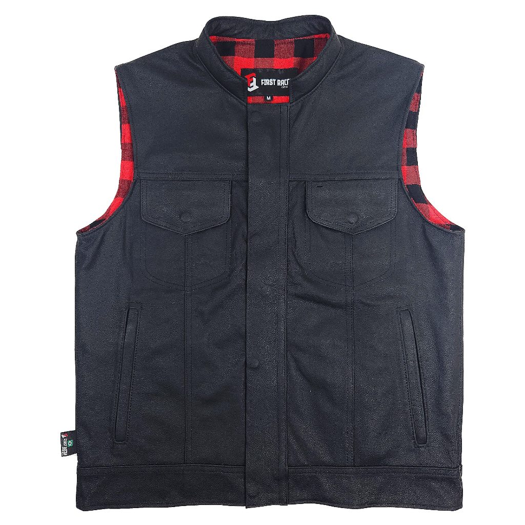 Colete Masculino Couro 100% Bovino Premium First Racer Mod. Sons of Anarchy Signature