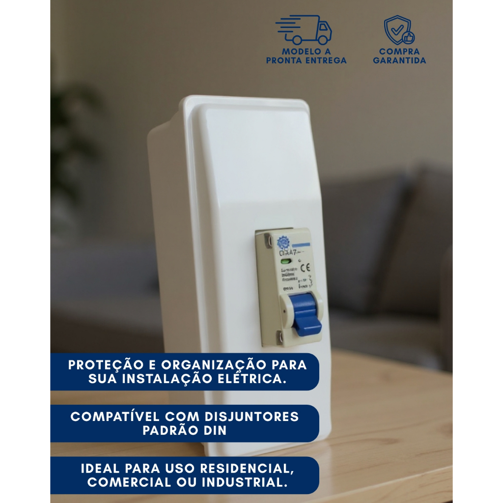 Kit 5un Caixa Sobrepor Para 1 Disjuntor DIN em Oferta na Shopee