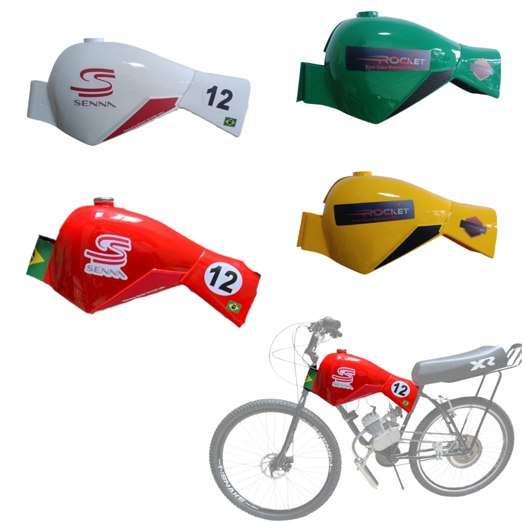 CARENAGEM DO TANQUE BICICLETA MOTORIZADA ROCKET BIKES (EXCLUSIVO - SÓ SERVE EM BIKES ROCKET)