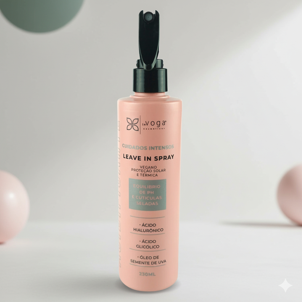 living cabelo protetor térmico Spray escova e chapinha livin Acidificante leave in de cabelo 230 ml