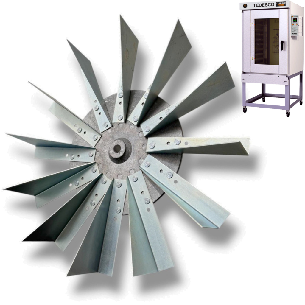 Helice Turbina Forno Turbo Ftt-240/300 Tedesco Original 400mm 1/2