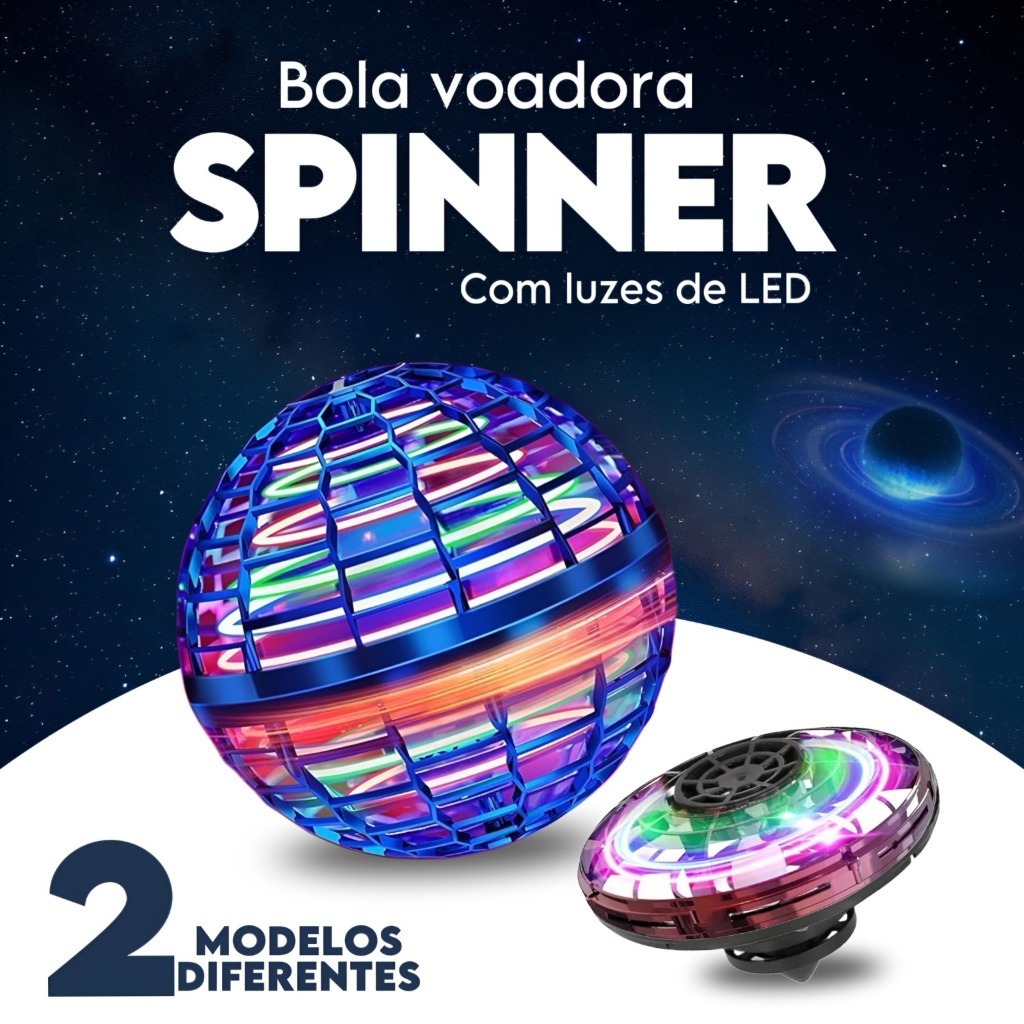 KIT 1/2/3 Spinner Bola Boomerang Mini Drone Com Luz Voador Interativo Infantil Que Voa Luzes em Oferta na Shopee