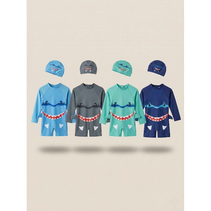 Macacão Infantil + Touca | Poliamida Premium com Proteção Solar UV