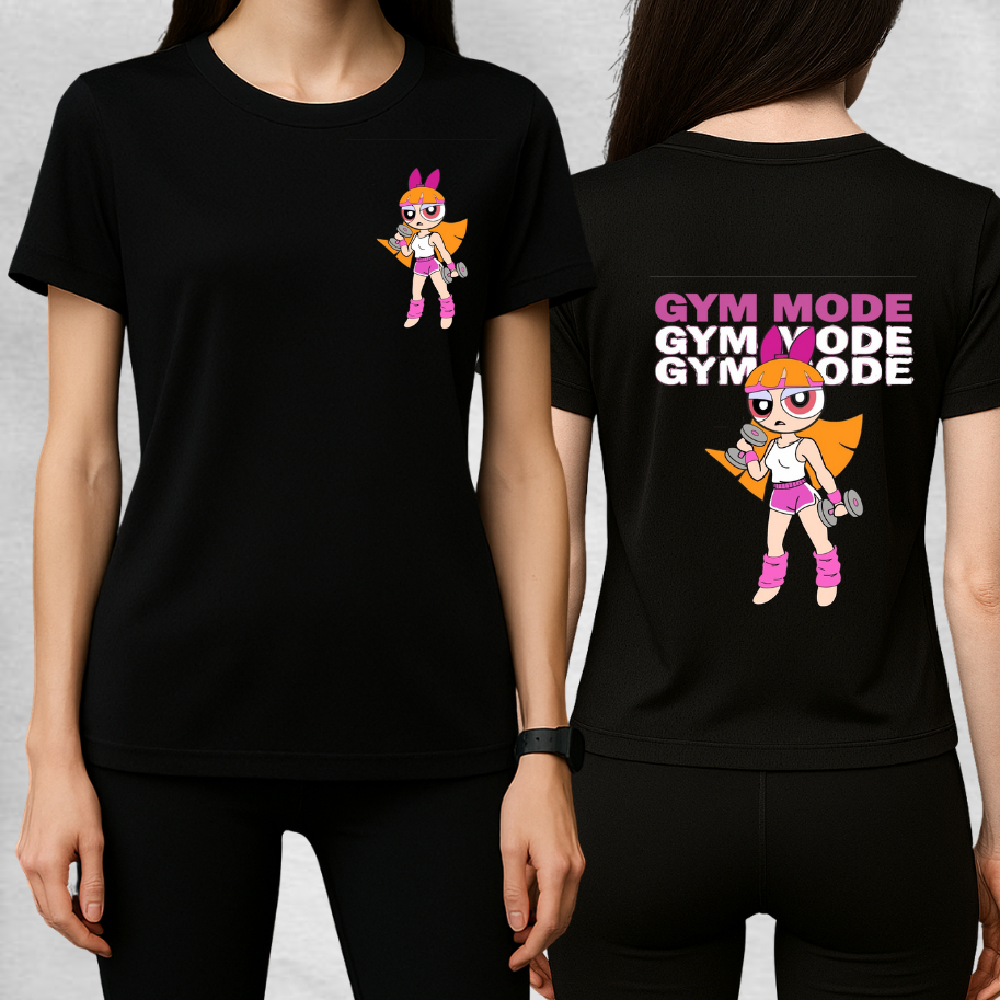 Camiseta Dry Fit  Feminina FLORZINHA 02  | Meninas Superpoderosas para Academia e Corrida