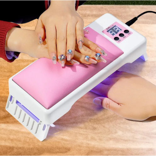 Cabine LED UV Compacta para Gel e Acrigel – 24 LEDs com Apoio de Mão Flexível  PRONTA ENTREGA