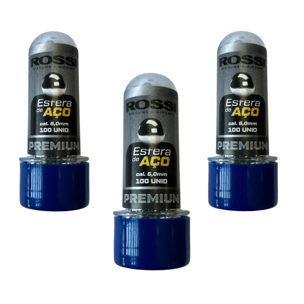 Kit com 3 potes de Esferas de Aço Rossi 6mm (Cada Pote com 100Un) em Oferta na Shopee